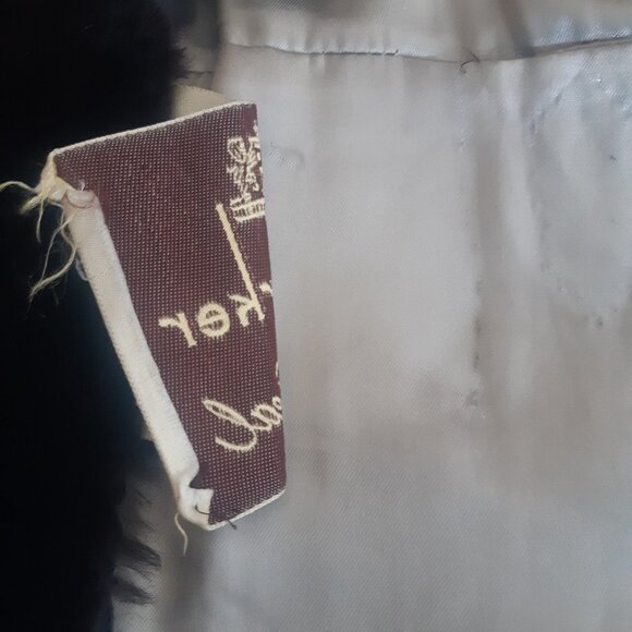 1960s New Yorker Alysha Seal Dyed Lamb Full length Chocolate Vintage Fur Coat - Picture 14 of 16